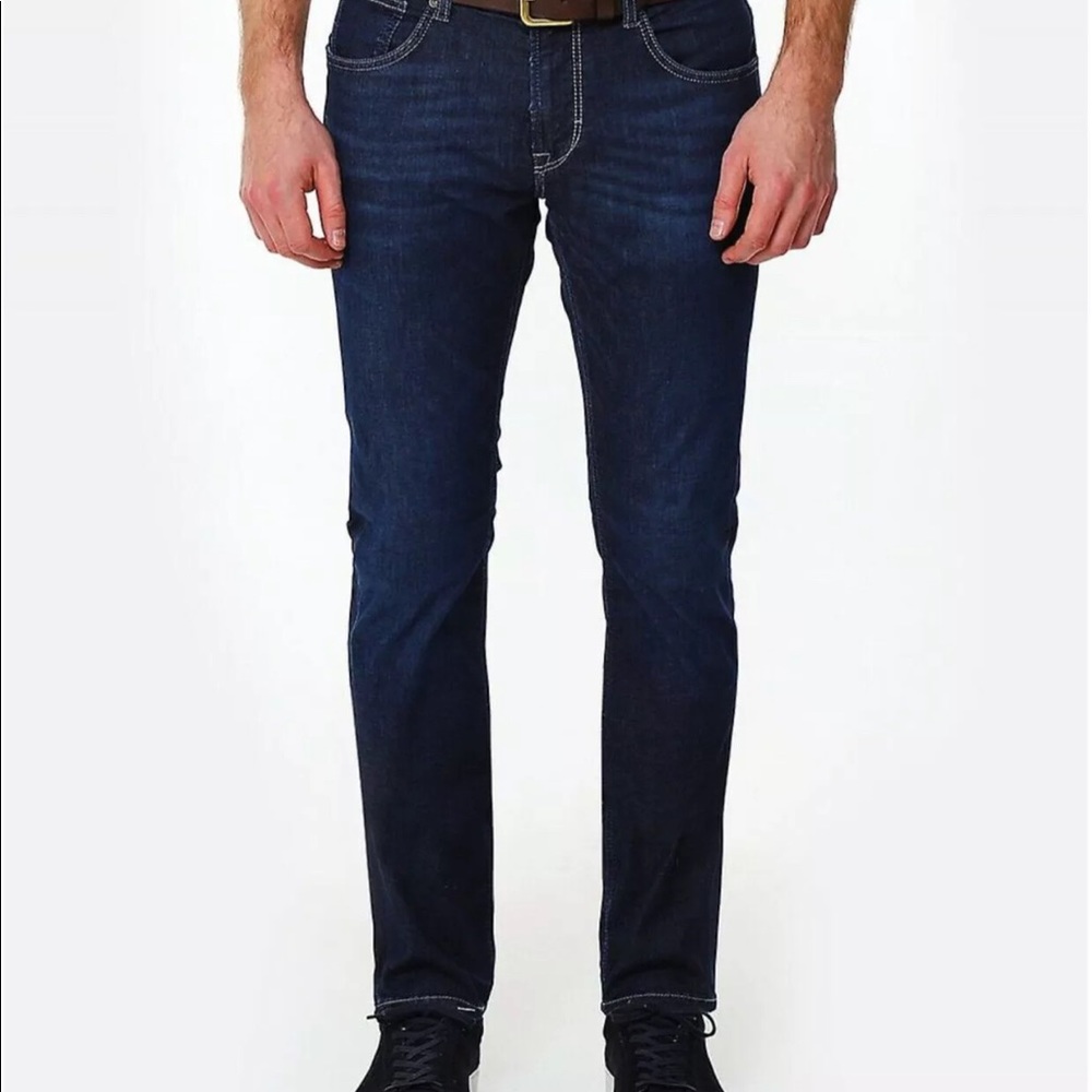 Mens Baldessarini John Slim Fit Mid Rise Blue Jeans 30/32.